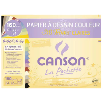 Photo Feuilles Mi-teintes - 320 x 240 mm - Couleurs claires CANSON
