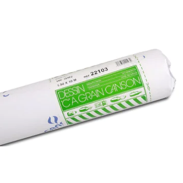 Photo CANSON : Rouleau de papier à dessin C grainé - Blanc 200022103
