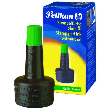 Photo Flacon Encre vert pour tampon : PELIKAN 351239