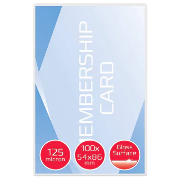 Photo Pochettes à plastifier des Cartes - 250 mic 54 x 86 mm GBC CardPouch