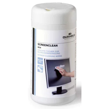 Photo DURABLE : Lot de 100 lingettes pour écrans - Screenclean box - 5736-02