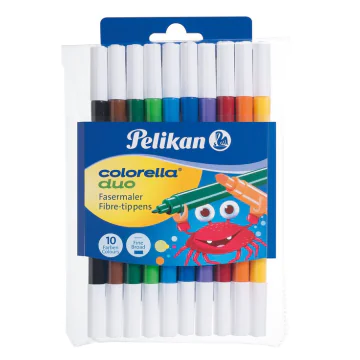 Photo Étui de 10 Feutres Double Pointes - Colorella Duo - Assortiment PELIKAN