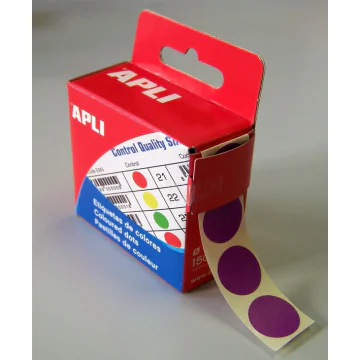 Photo Pastilles adhésives 15 mm - Violet AGIPA 115009 Etiquettes
