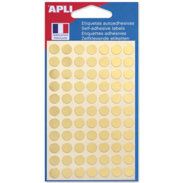 Photo Pastilles adhésives 8 mm - Or AGIPA 100600