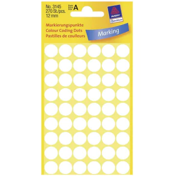 Photo Pastilles adhésives 12 mm - Blanc AVERY