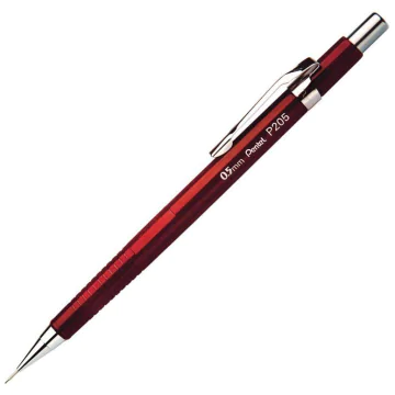 Photo Porte-mines - 0,5 mm - Rouge : PENTEL Série P205 (P205-B)