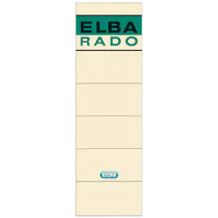 Photo Etiquettes pour dos de classeur - 59 x 190 mm - Chamois : ELBA 100420953