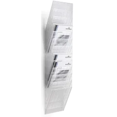 Photo Set de porte-brochures mural - 12 compartiments A4 - Transparent : DURABLE Flexiboxx 12 1709763400