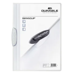Photo Chemise de présentation A4 à clip - Blanc (DURABLE 2260-02)