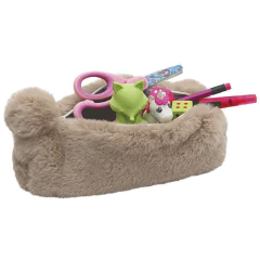 Photo Trousse pour stylos en peluche - Marron WEDO Fluffy