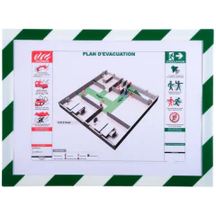 Photo Pochette d'affichage magnétique - A4 - Blanc / Vert EXACOMPTA
