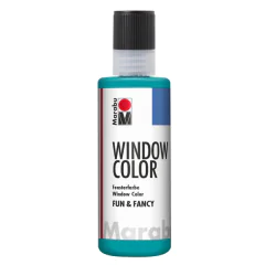 Photo MARABU FUN & FANCY :  Peinture pour Window Color  - 80 ml - Bleu turquoise