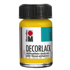 Photo MARABU : Vernis acrylique - Decorlack - 15 ml - Jaune moyen