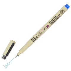 Photo Stylo feutre à pointe fine - 0,45 mm - Bleu : SAKURA Pigma Micron 05 (XSDK0536)